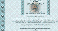 Desktop Screenshot of diamonddachshunds.com