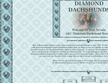 Tablet Screenshot of diamonddachshunds.com